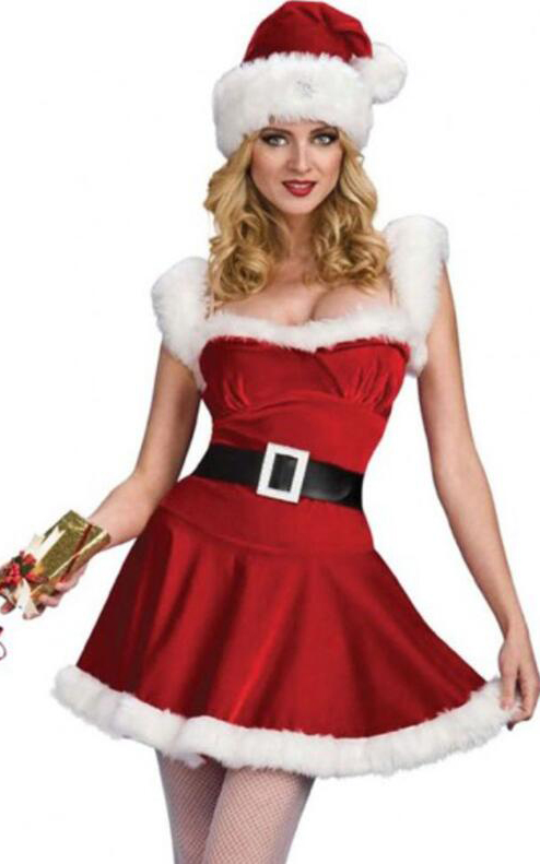 FC152 Womens Adult Sexy Cutie Christmas Mrs Claus Costume